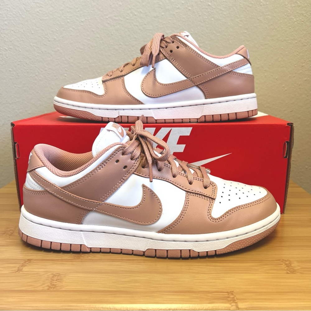 Nike Dunk Low White/Rose Whisper - 8.5 Women’s